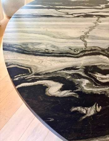 CB2 Julius 48" Round Marble Dining Table (Brett Beldock) — Great Condition 1