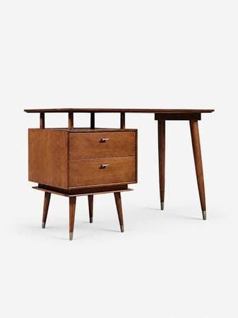 Mid Century Modern Two-Drawer Writing Desk, c.1960's 1
