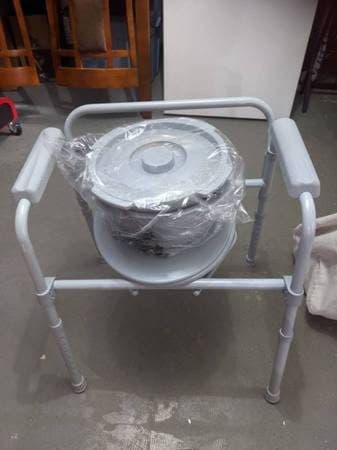 Shower chair and portable toilet 1