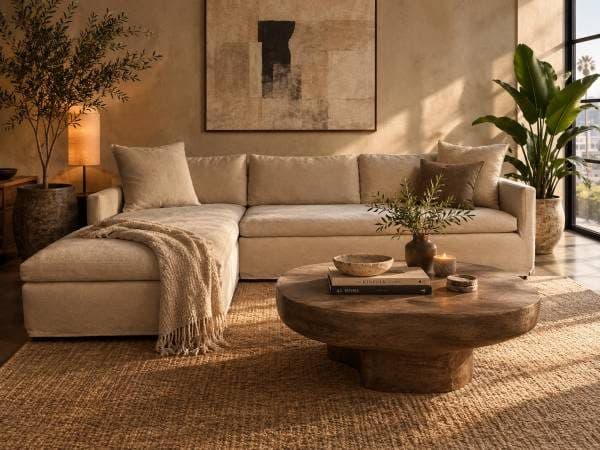Cisco Home Feathered Down Slip Cover Sectional Sofa Couch (Like New) 1