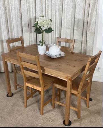 Compact Kitchen Dining Table with 4 Chairs PERFECT FOR SMALL PLACE! 1