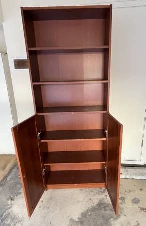 Ikea bookcase with doors 2