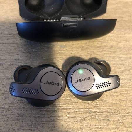 Jabra Elite 65t true-wireless earbuds with charging case 1