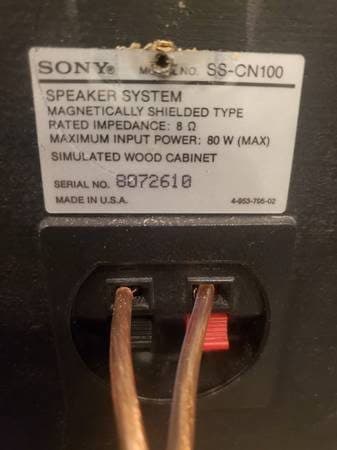 Sony Center Speaker SS-CN100 2