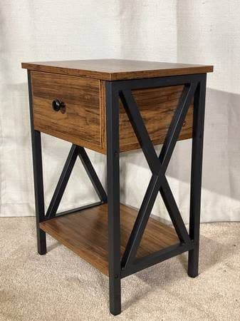 Compact Nightstand / End Table with Lamp READ DESCRIPTION & SEE PICS 2