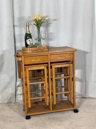 Multi-Functional Drop Leaf Breakfast Bar SPACE SAVER 2