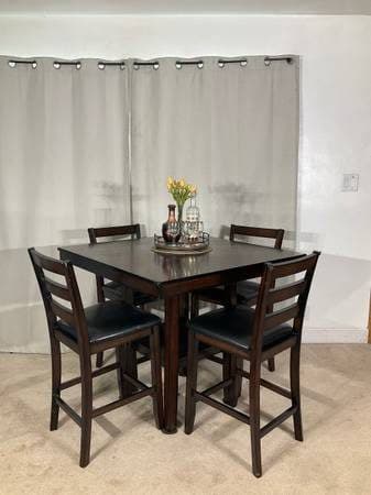 High Multi-Function Dining Table With 4 Chairs 1