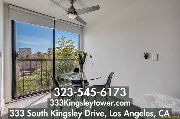 Large Closets + Pool & Spa + F/P + Renovated 1 Bedroom in Koreatown 1