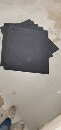 Almost new Home Depot rubber flooring. Free 2