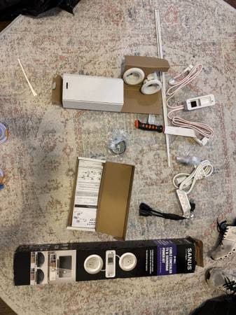 Sanus in-wall Cable Concealer TV and Soundbar Power Kit 1