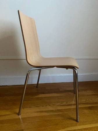 Allermuir Bentwood Chair with Welded Steel Chrome Frame - Mid-Century 3