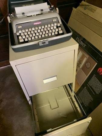 Two Drawer Metal File Cabinet 3