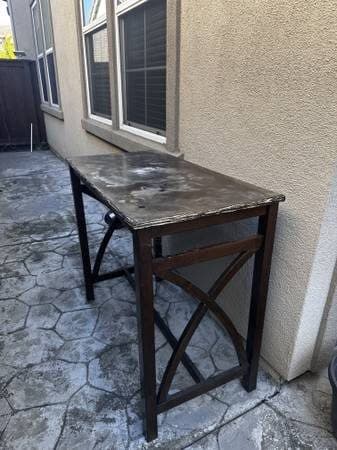 dark mahogany colored table 2