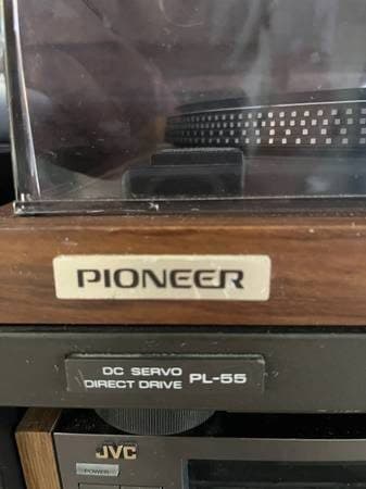 Vintage Pioneer PL-55 Direct Drive Turntable - Fully tested & working - cracked 2
