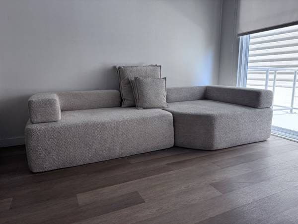 Boucle Sofa Oversized Sectional 3