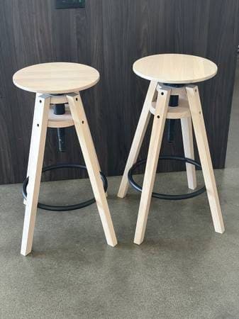 IKEA DALFRED bar stools - birch 1