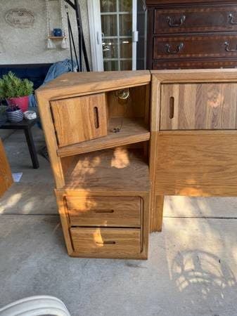 FREE Vintage oak bedroom set 2