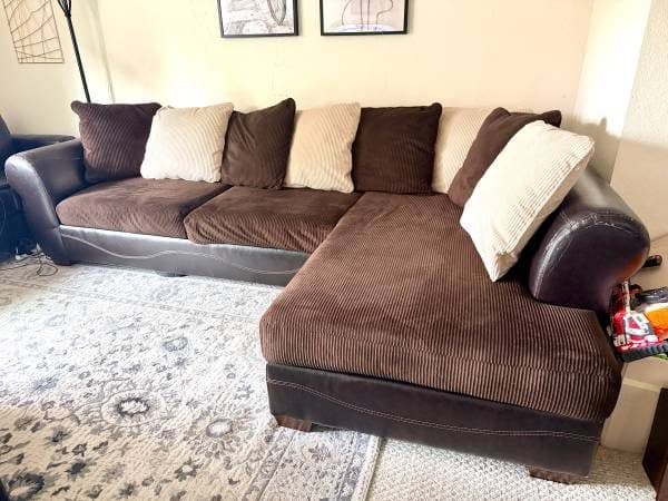 Free Ashley original sectional sofa with chaise 1