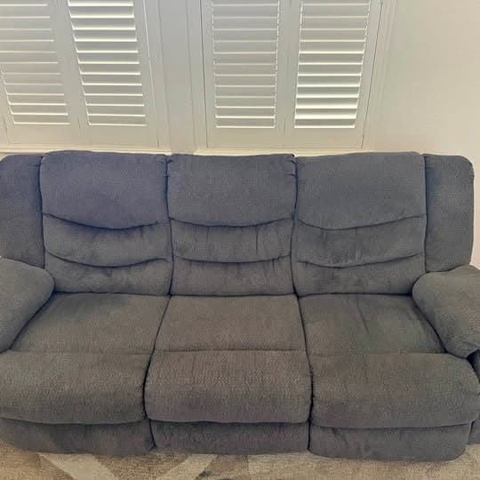 3-Seater Reclining Sofa – Good Condition – Comfortable & Fully Functional 1