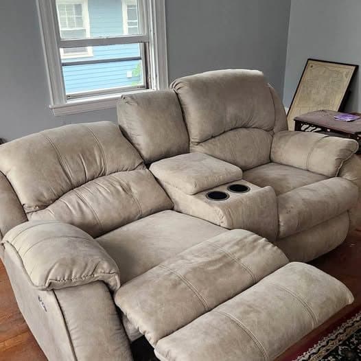 Jorden’s Furniture reclining loveseat 1