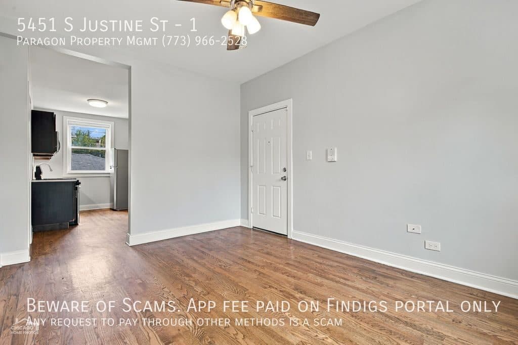 2 BR for rent — 5451 S Justine St #1, Chicago 1