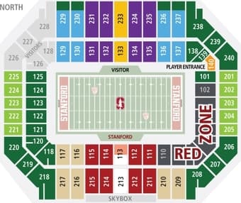STANFORD vs UCLA Season Ticket Holder, Sec 140 Lower Level! 1