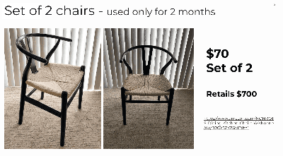 Set of 2 Chairs 1