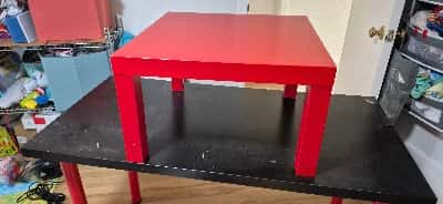 Table, side table, vacumm, folding matress 1