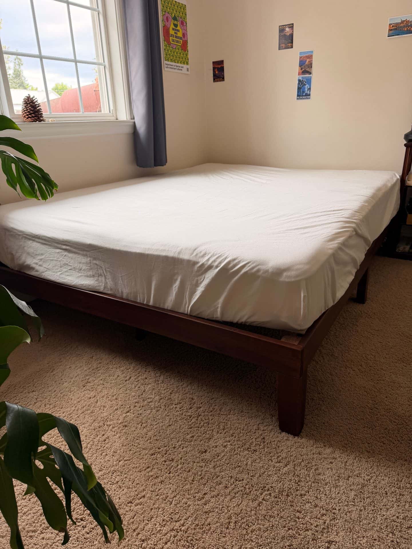 Bed and mattress for sale (queen-sized) 1