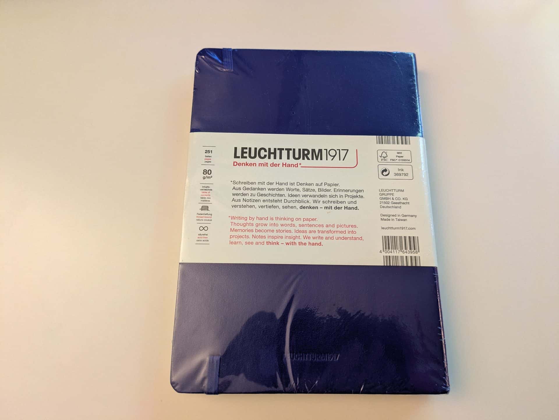 (Brand new!!) Lechtturm dotted notebook (A5 Medium, Ink Blue) 3