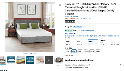 Queen size Bed frame and matress 2