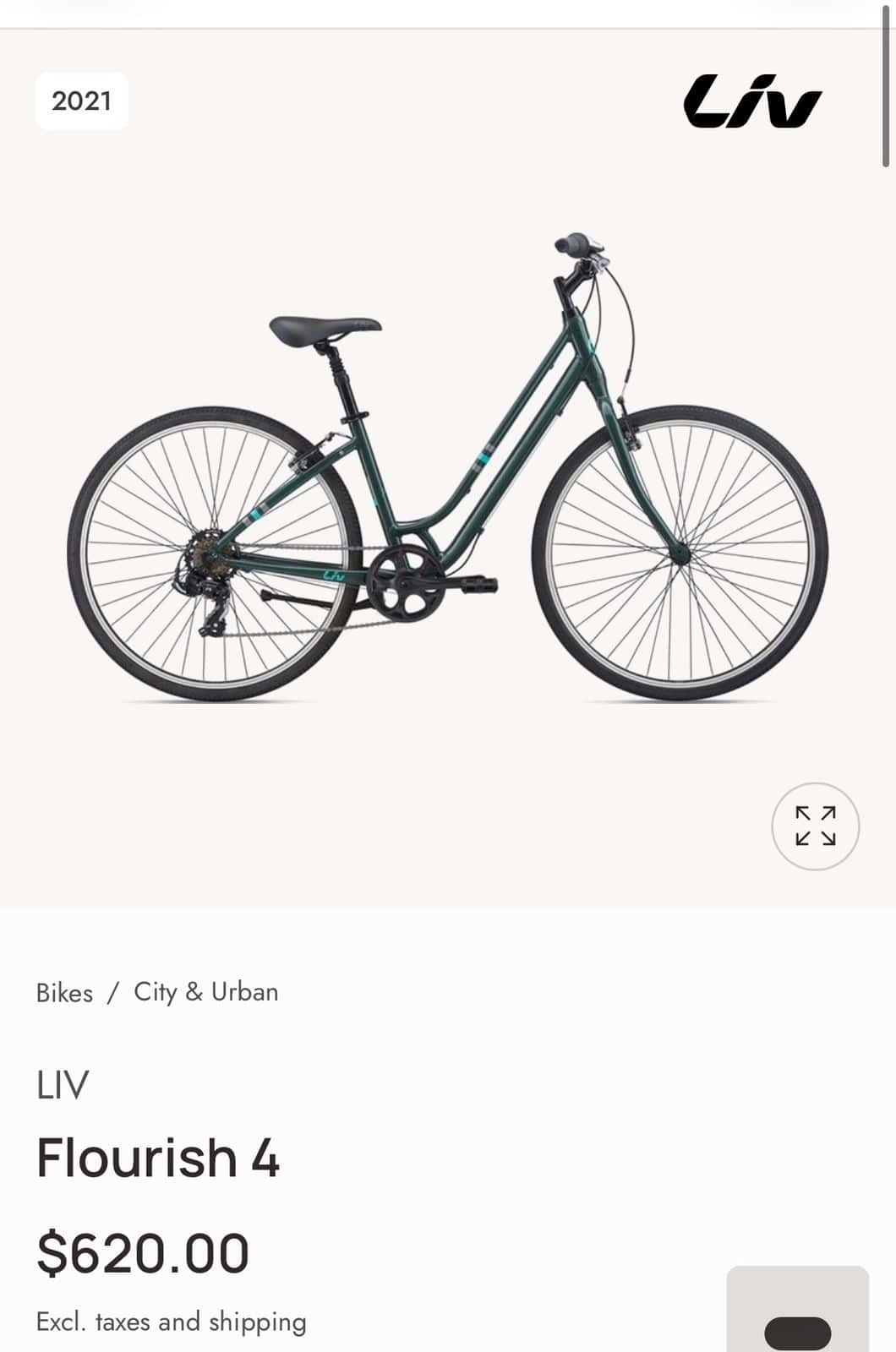 Liv Flourish (Giant) Green Frame XS $200 OBO 1