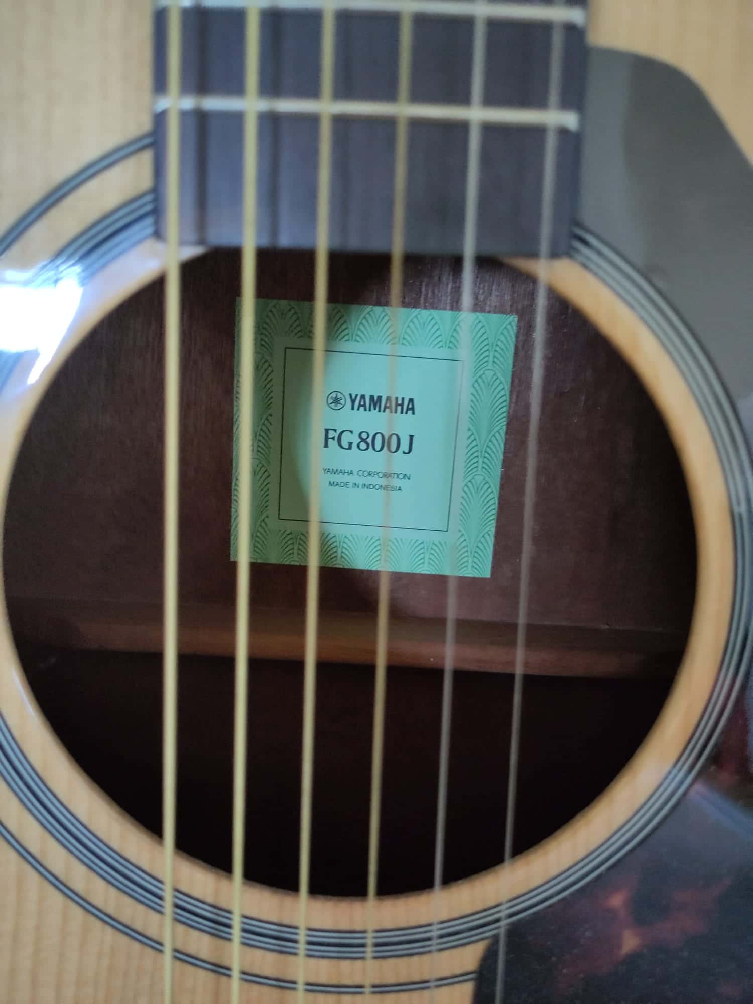 Yamaha FG800J acoustic guitar. 1