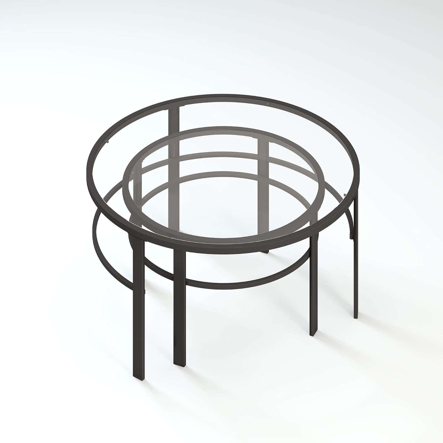 Glass coffee table set 1