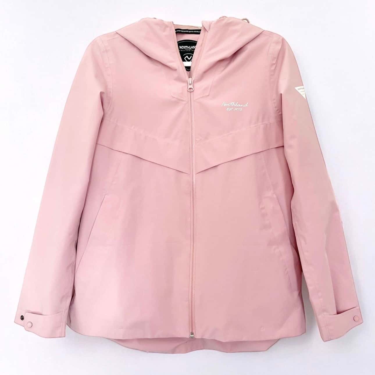 Pink Woman’s Rain Jacket w. Inside Pockets For Sale! 1