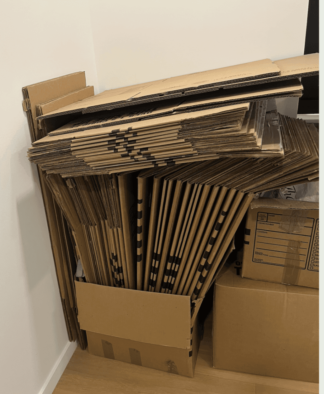 Large bundle of moving boxes – excellent condition – $80 OBO 1